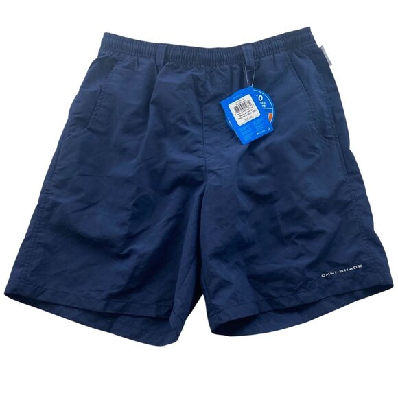 NWT Columbia Men's Activewear Shorts Medium 8" Back Cast III Upf 50 Swimwear - Picture 1 of 16